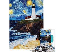Puzzle da 1000 pezzi per adolescenti paesaggio con cielo stellato puzzle per adulti giochi rilassanti ma divertenti e spiritosi per compleanno Natale (dimensioni 50x75cm)
