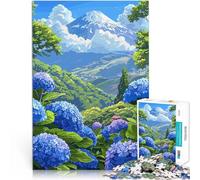 Puzzle da 1000 pezzi per adolescenti Paesaggio del Monte Fuji Gioco di famiglia antistress sfida difficile regali per amici e familiari 52x38cm