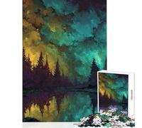 Puzzle da 1000 pezzi per adolescenti Paesaggio della foresta oscura con castello Decorazione per la casa Giocattoli Regali di Babbo Natale segreto Gioco educativo Aiuta l'esercizio del cervello