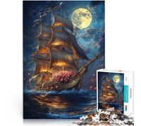 Puzzle da 1000 pezzi per adolescenti Paesaggio di barche a vela Giocattoli per l'intrattenimento in famiglia per la decorazione della casa 38x26cm