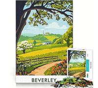 Puzzle da 1000 pezzi per adolescenti,paesaggio di Beverley,poster,taglio liscio,arte,gioco mentale,regalo,relax,tempo libero,Natale,arte (38x26cm)