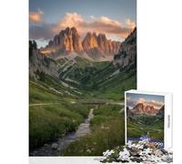 Puzzle da 1000 pezzi per adolescenti Paesaggio di montagna con ruscello Giocattolo educativo Regali di Babbo Natale segreto Gioco educativo Collezione di artisti,Belle arti Dimensioni 38x52cm