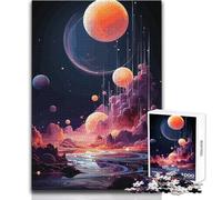 Puzzle da 1000 pezzi per adolescenti Paesaggio di un mondo alieno Accogliente e rilassante Divertimento per il tempo libero Vestibilità perfetta Alta precisione Dimensioni giocattolo 38x26cm