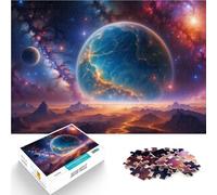 Puzzle da 1000 pezzi per adolescenti Paesaggio di un pianeta alieno~ Gioco intellettuale con pezzi completamente interconnessi di forma casuale 75x50cm