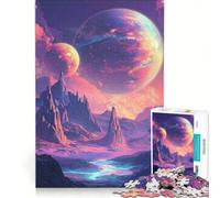 Puzzle da 1000 pezzi per adolescenti, paesaggio di un pianeta alieno, gioco rilassante, stimolante da completare, per rafforzare l'amore tra le coppie 50x75cm