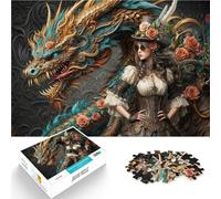 Puzzle da 1000 pezzi per adolescenti Paesaggio drammatico vittoriano Regali di giochi impegnativi con poster abbinato e foglio di quiz 52x38cm