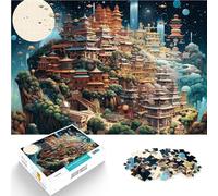 Puzzle da 1000 pezzi per adolescenti Paesaggio fantastico 42 Giochi educativi Decorazione della casa con poster abbinato e foglio di quiz 52x38cm