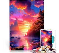 Puzzle da 1000 pezzi per adolescenti Paesaggio fantastico Gioco impegnativo e gioco in famiglia Adatto per la decorazione del desktop 38x26cm