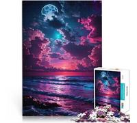 Puzzle da 1000 pezzi per adolescenti Paesaggio fantastico sulla spiaggia Regali di giochi impegnativi offerte come regali per tutta la famiglia 38x26cm