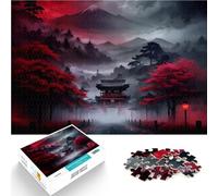 Puzzle da 1000 pezzi per adolescenti Paesaggio fantasy giapponese Giocattoli educativi Decorazione murale Regali unici per compleanno e Natale 52x38cm