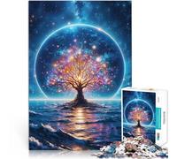 Puzzle da 1000 pezzi per adolescenti Paesaggio fantasy spaziale Riduzione dello stress interessante è ideale come regalo per tutta la famiglia 38x26cm