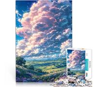 Puzzle da 1000 pezzi per adolescenti Paesaggio floreale da sogno nel cielo Gioco educativo per famiglie Gioco educativo per compleanno e Natale 52x38cm