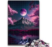 Puzzle da 1000 pezzi per adolescenti Paesaggio giapponese al neon Adatto dai 14 anni in su Gioco impegnativo Ottimo regalo per giocare 38x26cm