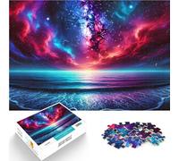 Puzzle da 1000 pezzi per adolescenti Paesaggio marino cosmico Per il divertimento in famiglia Regalo di compleanno, regali, arte murale 52x38cm