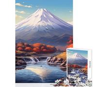 Puzzle da 1000 pezzi per adolescenti paesaggio montano del Fuji giocattoli antistress regali di Babbo Natale segreto giochi rilassanti migliorare l'amore tra coppie dimensioni 50x75cm