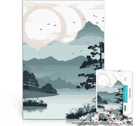 Puzzle da 1000 pezzi per adolescenti Paesaggio montano sereno Giocattoli Giochi Educativi Antistress Migliorare l'amore tra le coppie 52x38cm
