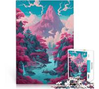 Puzzle da 1000 pezzi per adolescenti paesaggio nel fiume per il giocattolo di sfida del gioco educativo Lista dei desideri con Babbo Natale 52x38cm