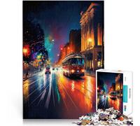 Puzzle da 1000 pezzi per adolescenti Paesaggio notturno Giocattoli educativi per l'apprendimento Giochi per famiglie decorazione murale 52x38cm