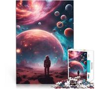 Puzzle da 1000 pezzi per adolescenti Paesaggio onirico cosmico Riduzione dello stress interessante Gioco educativo per compleanno e Natale 75x50cm