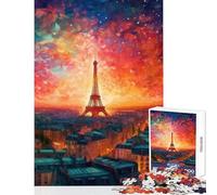 Puzzle da 1000 pezzi per adolescenti paesaggio parigino da sogno gioco impossibile ottimo regalo e giocattolo ideale per passare il tempo durante le vacanze a casa (38x52cm)