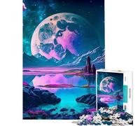 Puzzle da 1000 pezzi per adolescenti paesaggio terrestre notturno puzzle per adulti gioco rilassante decorazione perfetta compleanno e Natale (dimensioni 38x52cm)