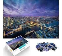Puzzle da 1000 pezzi per adolescenti Paesaggio urbano notturno di Londra, Regno Unito Giocattoli da gioco Decorazione d'arte per la casa 52x38cm