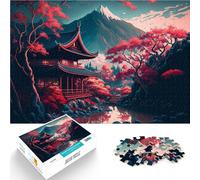 Puzzle da 1000 pezzi per adolescenti Paesaggio vibrante Difficile da completare ma divertente e umoristico Regalo di opere d'arte 75x50cm