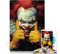 Puzzle da 1000 pezzi per adolescenti Pagliaccio malvagio e pazzo Giocattoli da gioco per regalo di famiglia Migliorare la memoria 75x50cm