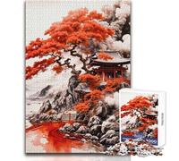 Puzzle da 1000 pezzi per adolescenti Pagoda del Fiume Rosso Gioco educativo impossibile Regalo di compleanno (dimensioni 50x75cm)