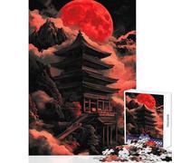 Puzzle da 1000 pezzi per adolescenti Pagoda della luna rossa Giocattoli antistress Ottimi regali e giocattoli Gioco rompicapo Allena il tuo cervello e le tue mani Dimensioni 38x52cm