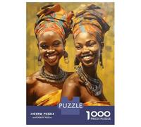 Puzzle Da 1000 Pezzi Per Adolescenti Painted African Sisters Puzzle Giochi Rilassanti Regali Per Donne Regali Di Natale E Compleanno 70x50cm/1000pcs