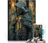 Puzzle da 1000 pezzi per adolescenti Paladino del vetro colorato Gara di velocità delle mani Ogni pezzo è unico - Gioco divertente e stimolante per tutta la famiglia 50x70cm