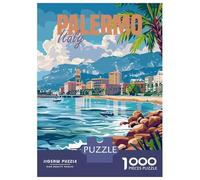 Puzzle Da 1000 Pezzi Per Adolescenti Palermo Italy Puzzle Gioco Per Famiglie Regali Per Donne Divertimento A Casa Attività, 38x26cm/1000pcs