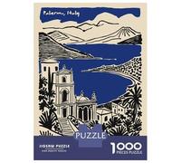 Puzzle Da 1000 Pezzi Per Adolescenti Palermo, Italy Travel Poster Puzzle Per Adulti Gioco Rompicapo Assemblaggio Di Modelli Regali Di Compleanno E Unici 70x50cm/1000pcs