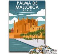 Puzzle da 1000 pezzi per adolescenti Palma di Maiorca Spagna 1000 pezzi per adolescenti, apprendimento educativo per è ideale come regalo per tutta la famiglia (26x38cm)
