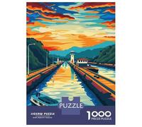 Puzzle Da 1000 Pezzi Per Adolescenti Panama Canal Puzzle Per Adolescenti Giocattoli Antistress Regalo Di Compleanno, Natale 70x50cm/1000pcs