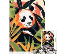 Puzzle da 1000 pezzi per adolescenti panda astratto giocattolo educativo piatto ottimi regali e giocattoli giochi rilassanti che aiutano a esercitare il cervello dimensioni 38x26cm