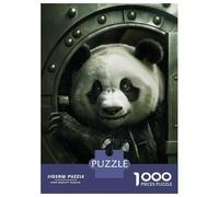 Puzzle Da 1000 Pezzi Per Adolescenti Panda Bank Cute Criminal Puzzle Per Adulti Giochi Rilassanti Assemblaggio Di Modelli Regalo Di Compleanno, Regali, 70x50cm/1000pcs