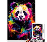 Puzzle da 1000 pezzi per adolescenti panda dipinto giocattoli fai da te fantastici regali e giocattoli gioco pratico attività divertenti a casa dimensioni 38x26cm