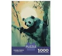 Puzzle Da 1000 Pezzi Per Adolescenti Panda in The Bamboo Puzzle Per Adulti Giochi Rilassanti Perfetto Per Decorare E Fare Regali A Tutta La Famiglia 52x38cm/1000pcs