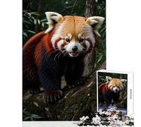 Puzzle da 1000 pezzi per adolescenti Panda rosso Animali selvatici Giocattoli antistress Regali di Babbo Natale segreto Giochi educativi Migliorare l'amore tra coppie Dimensioni 50x75cm