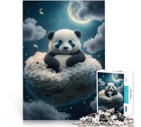 Puzzle da 1000 pezzi per adolescenti Panda sognante Difficile da completare ma divertente e umoristico Adatto per la decorazione del desktop 50x70cm