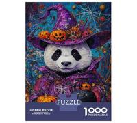 Puzzle Da 1000 Pezzi Per Adolescenti Panda's Halloween Magic Puzzle Giochi Rilassanti Analisi E Logica Riduzione Dello Stress Regali 52x38cm/1000pcs