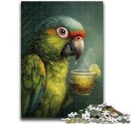 Puzzle da 1000 pezzi per adolescenti Pappagallo che beve un drink Divertimento in famiglia Attività divertenti a casa, regalo di compleanno, regali di viaggio, per ragazzi dai 14 anni in su 50x75cm