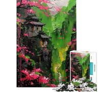 Puzzle da 1000 pezzi per adolescenti Paradiso delle ciliegie giapponese puzzle antistress per adulti giocattolo per il divertimento in famiglia aiuta ad allenare la mente (dimensioni 50x75cm)