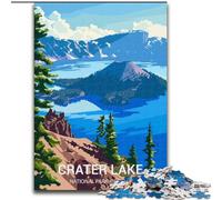 Puzzle da 1000 pezzi per adolescenti Parco nazionale del lago Crater, giocattoli educativi per l'apprendimento, giochi per famiglie, regali e compleanni unici, 50x75cm