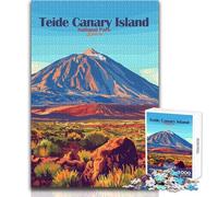 Puzzle da 1000 pezzi per adolescenti Parco nazionale del Teide, Isole Canarie, Spagna, rompicapo, giochi per famiglie, analisi e logica, giocattolo da parete, dimensioni 38x52cm