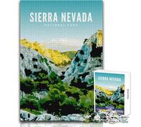 Puzzle da 1000 pezzi per adolescenti Parco nazionale della Sierra Nevada Rompicapo Giochi per famiglie Analisi e logica Giocattolo Decorazione da parete Dimensioni 50x75cm