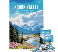 Puzzle da 1000 pezzi per adolescenti Parco Nazionale della Valle di Kobuk gioco rompicapo giocattolo intellettuale ottimo regalo per donne (dimensioni 38x52cm)