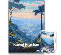 Puzzle da 1000 pezzi per adolescenti Parco nazionale di Kaeng Krachan Thailandia Poster Divertimento in famiglia e serata di giochi Analisi e logica Regalo di compleanno Dimensioni 38x26cm